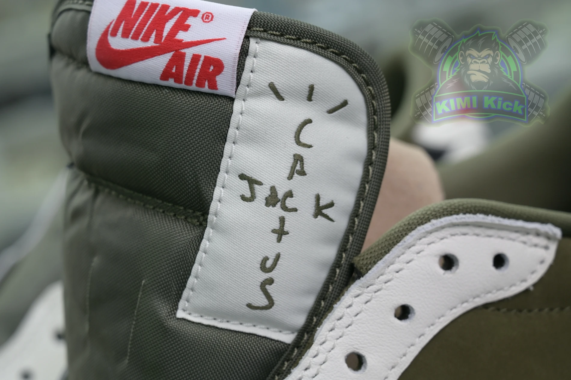 Kimikick Travis Scottx Jordan Air Jordan 1Low OG “Medium Olive” SmartChoice 1854
