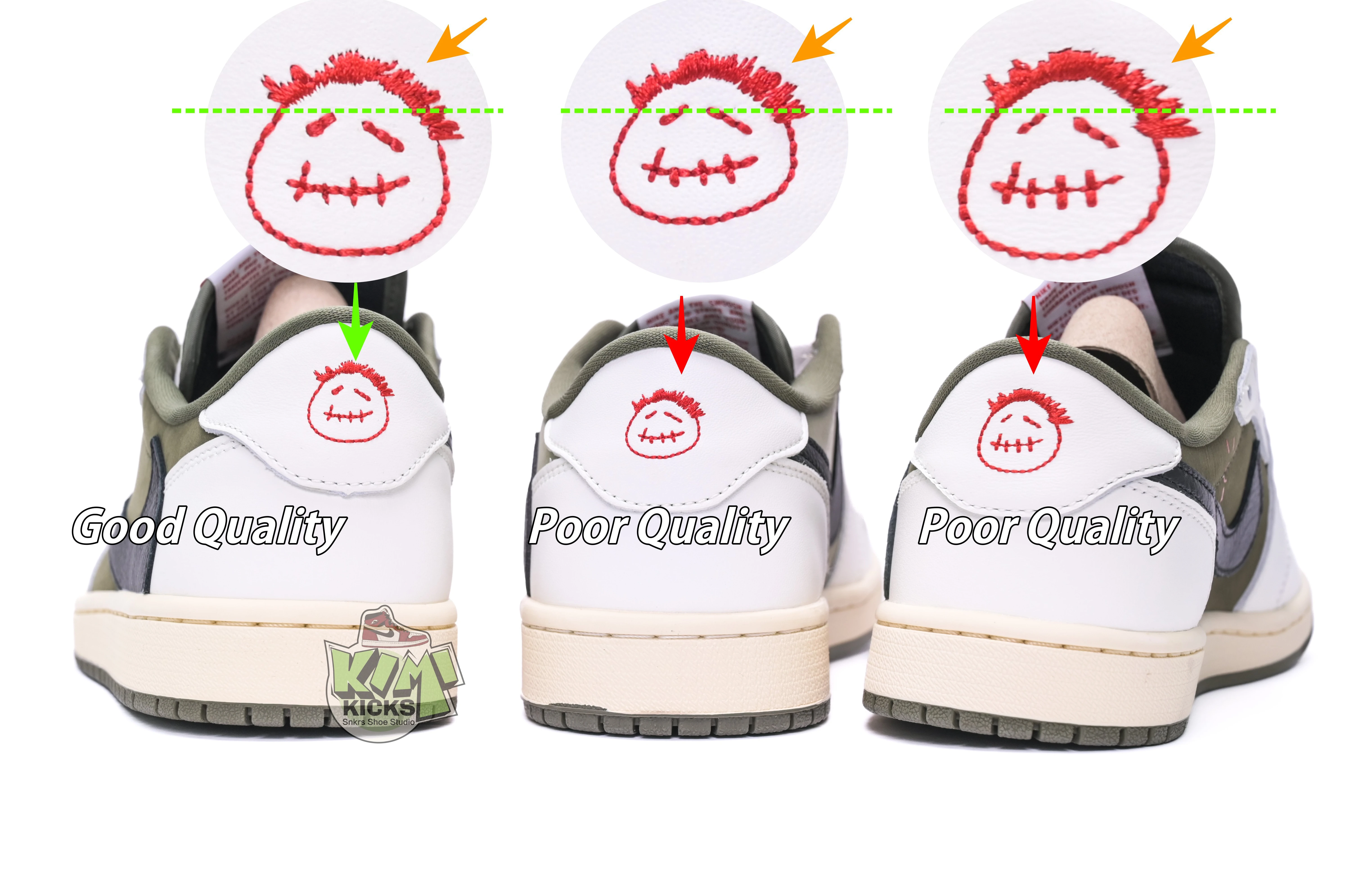 Kimikick Travis Scottx Jordan Air Jordan 1Low OG “Medium Olive” SmartChoice 1854