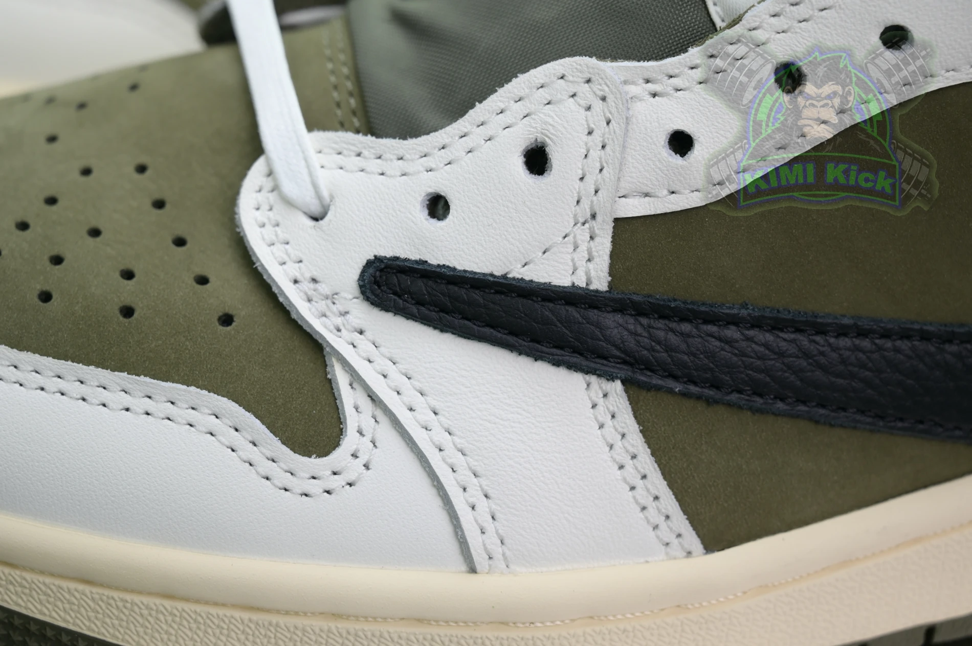 Kimikick Travis Scottx Jordan Air Jordan 1Low OG “Medium Olive” SmartChoice 1854
