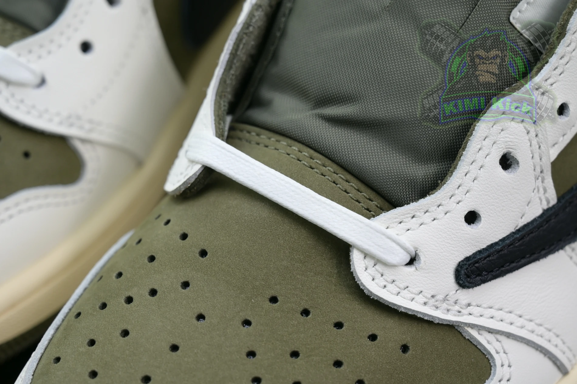 Kimikick Travis Scottx Jordan Air Jordan 1Low OG “Medium Olive” SmartChoice 1854
