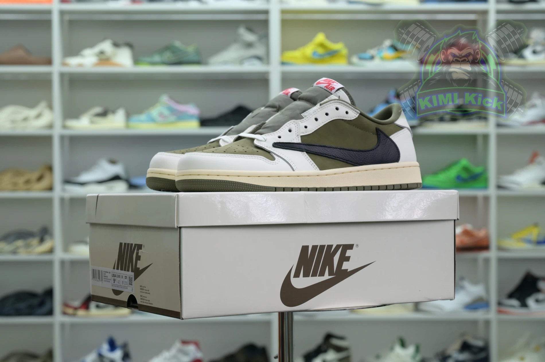 Kimikick Travis Scottx Jordan Air Jordan 1Low OG “Medium Olive” SmartChoice 1854