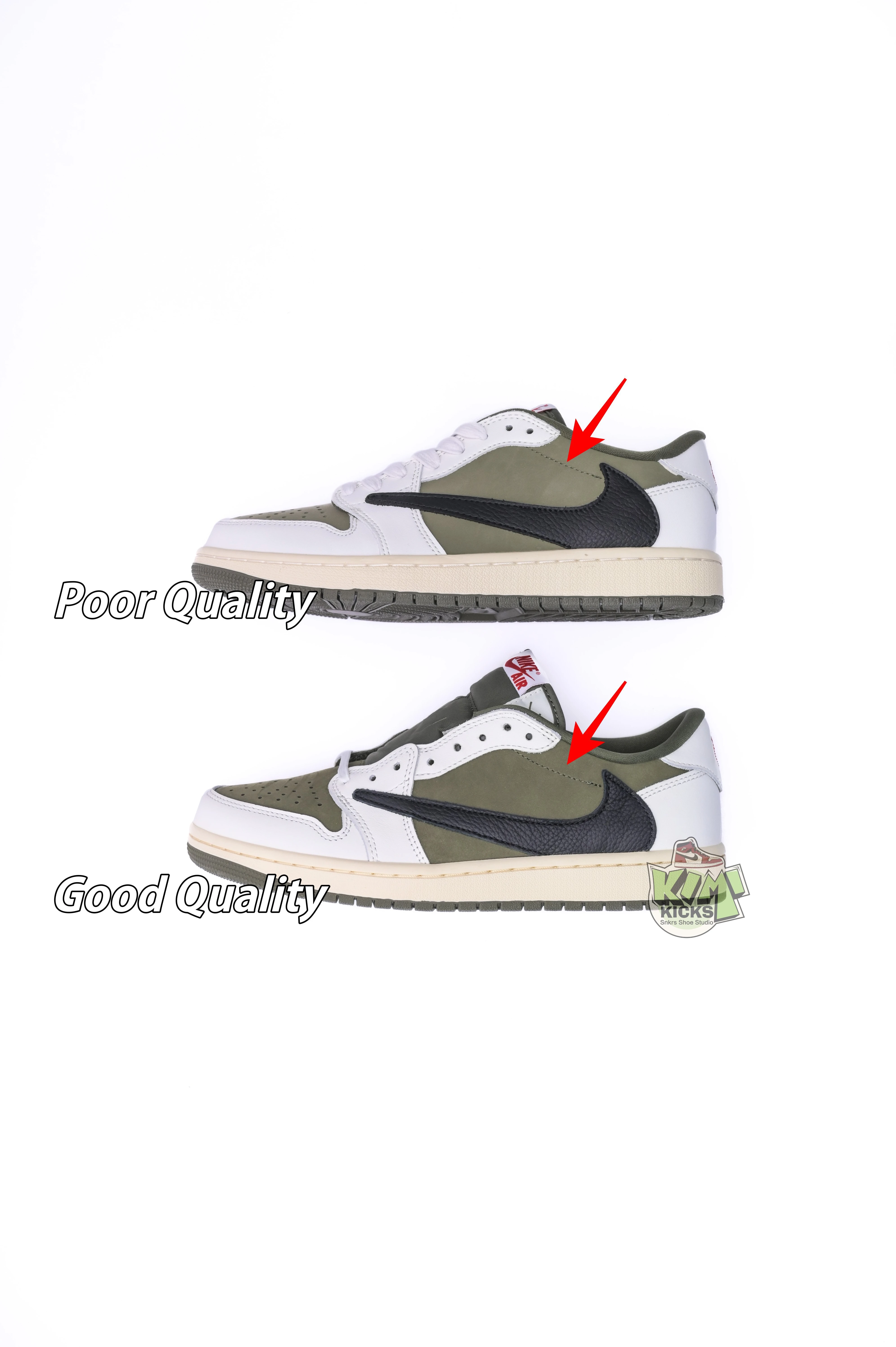Kimikick Travis Scottx Jordan Air Jordan 1Low OG “Medium Olive” SmartChoice 1854