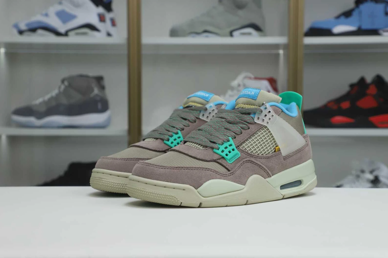 Kimikick UNION LA X AIR JORDAN 4 RETRO 'TAUPE HAZE' Fashionable 1928