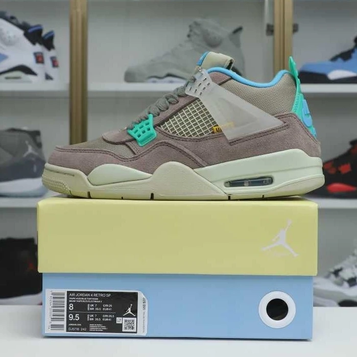 Kimikick UNION LA X AIR JORDAN 4 RETRO 'TAUPE HAZE' Fashionable 1928