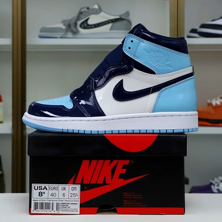 Kimikick WMNS AIR JORDAN 1 RETRO HIGH OG 'BLUE CHILL' Comfortable 1973