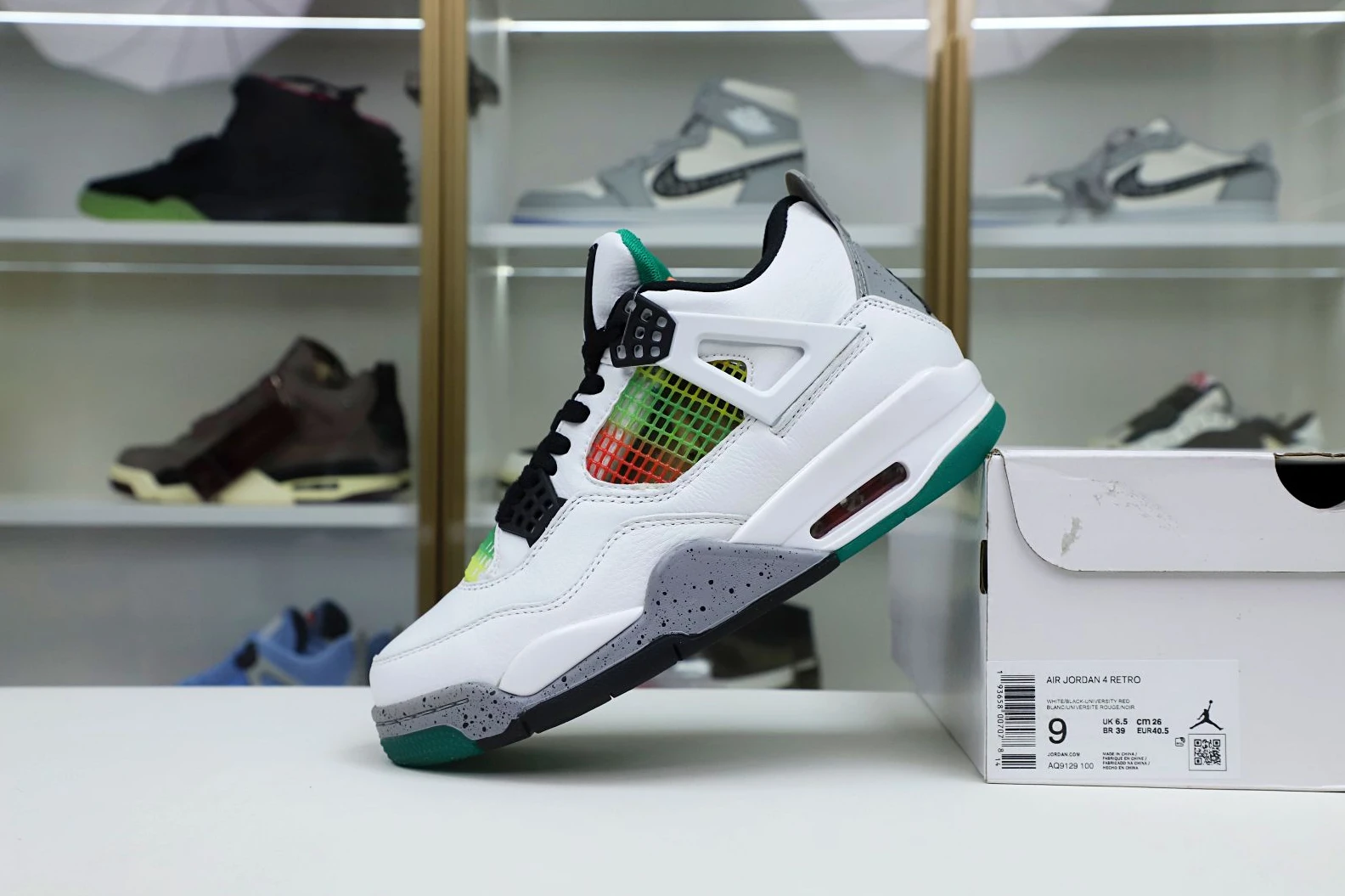 Kimikick WMNS AIR JORDAN 4 RETRO 'RAST EasyMatch 1958