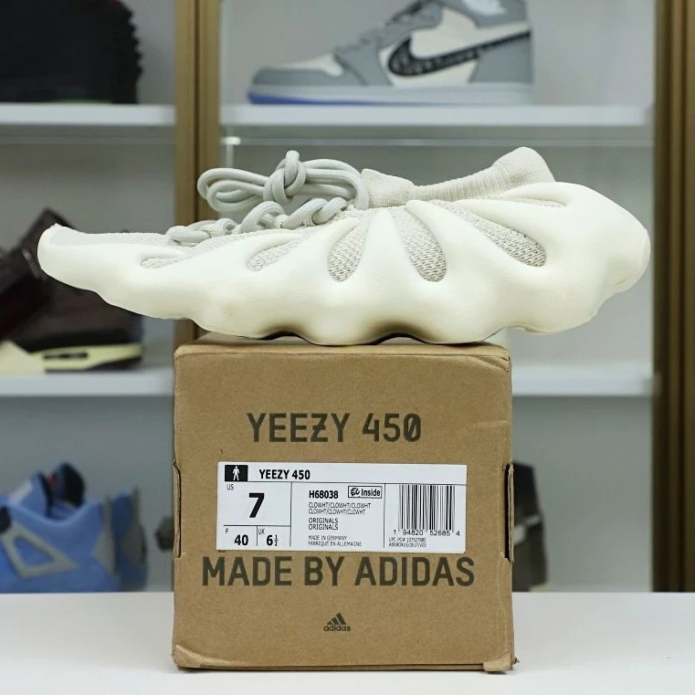 Kimikick YEEZY 450 CLOUD WHITE H Comfortable 24