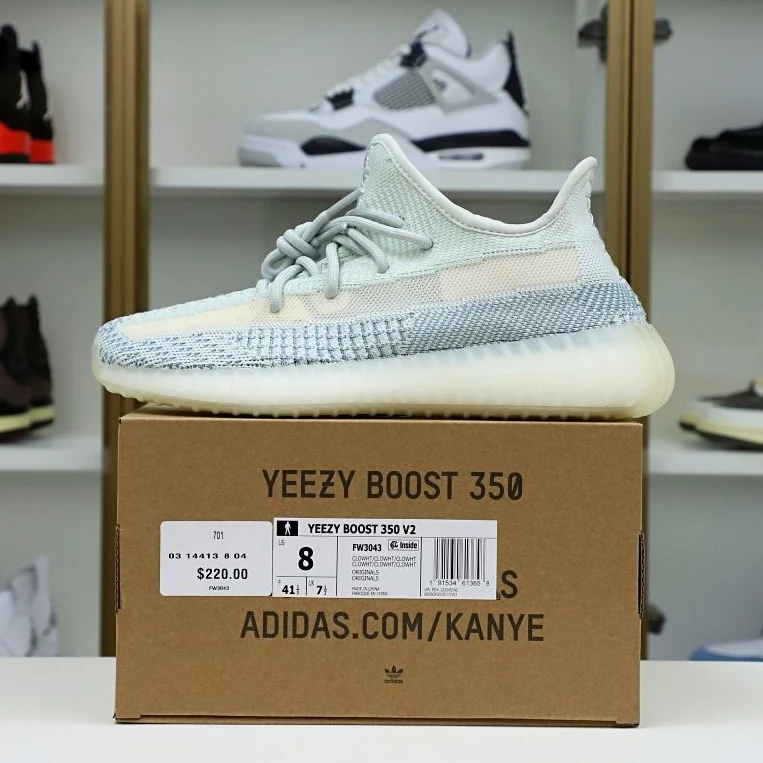 Kimikick YEEZY BOOST 350 V2 'CLOUD WHITE NON-REFLECTIVE' Fashionable 83