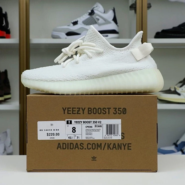 Kimikick YEEZY BOOST 350 V2 'CREAM WHITE   TRIPLE WHITE' Fashionable 19
