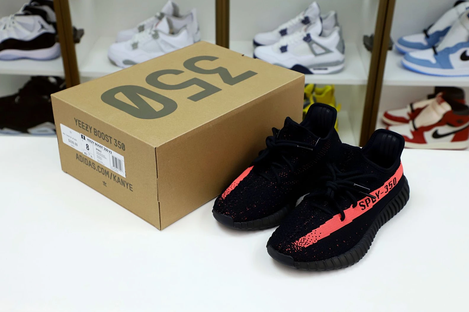 Kimikick YEEZY BOOST 350 V2 'RED' BestValue 14