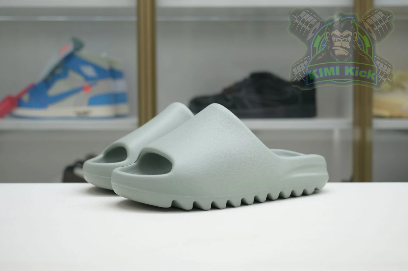 Kimikick adidas originals Yeezy Slide Salt BestValue 4