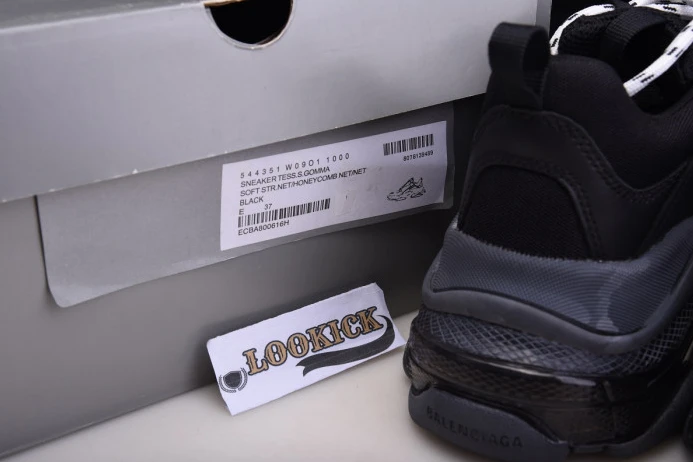 ModernLook BLCG Wmns Triple S Trainer 'Black Clear Sole' 544351 W09O1 2523