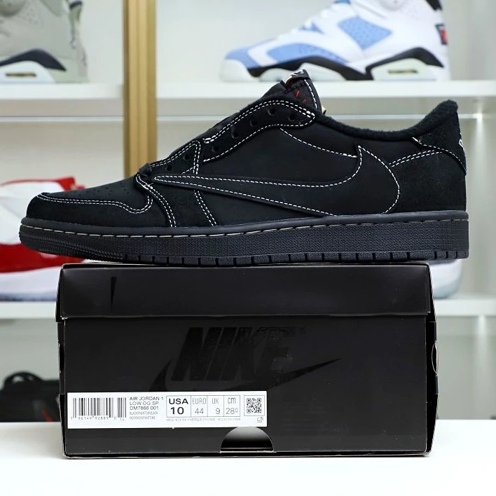 ModernLook Kimikick TRAVIS SCOTT X NIKE AIR JORDAN 1 LOW OG “BLACK PHANTOM” 3508