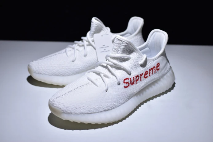 ModernLook Sup*e x ad*s yeezy boost 350 v2 white red shoes 255