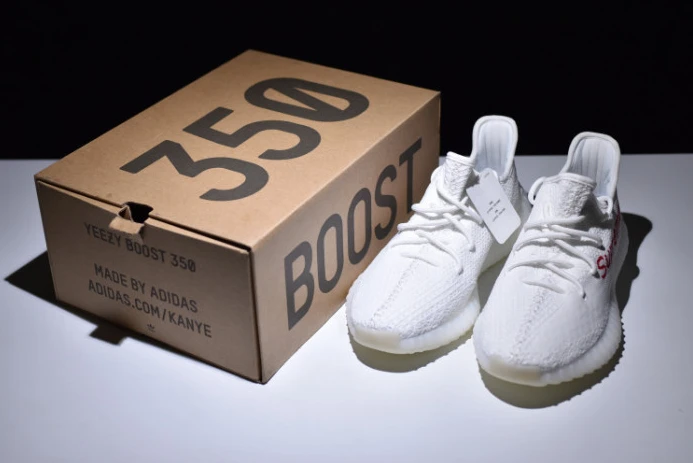 ModernLook Sup*e x ad*s yeezy boost 350 v2 white red shoes 255