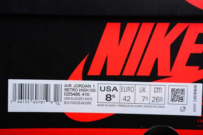 ModernLook air jordan 1 high og "true blue" dz5485- 1643