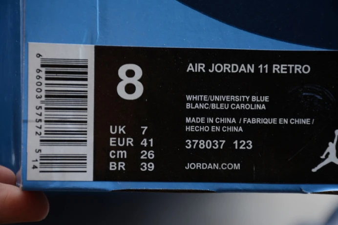 ModernLook air jordan 11 retro "win like ''82" university blue mens 378037- 1789