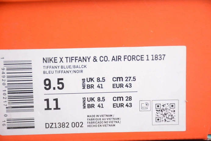 ModernLook nike air force 1 low tiffany & co. 1837 dz1382- 3276