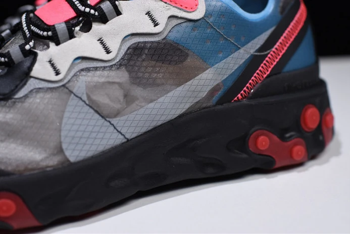 ModernLook nike react element 87 blue chill solar red aq1090- 3158