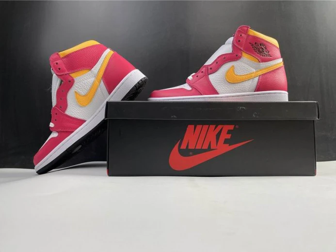 NewStyle Air Jordan 1 High OGLight Fusion Red 555088- 827