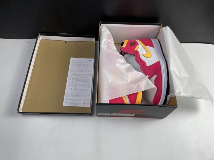 NewStyle Air Jordan 1 High OGLight Fusion Red 555088- 827