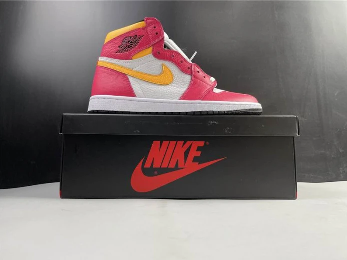 NewStyle Air Jordan 1 High OGLight Fusion Red 555088- 827