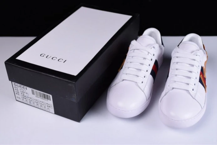 NewStyle GUCC ACE EMBROIDERED LOW-TOP SNEAKER WITH LOVED 497090 DOPE0 2939