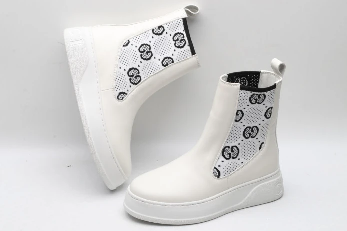 NewStyle GUCC Women's boot with GG jersey 718718 AAA8L 2881
