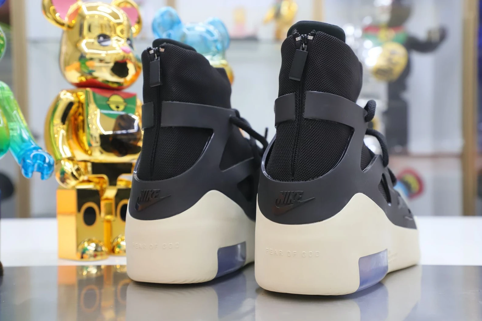 NewStyle Kimikick Nike Air Fear of God 1 black  fog 3438