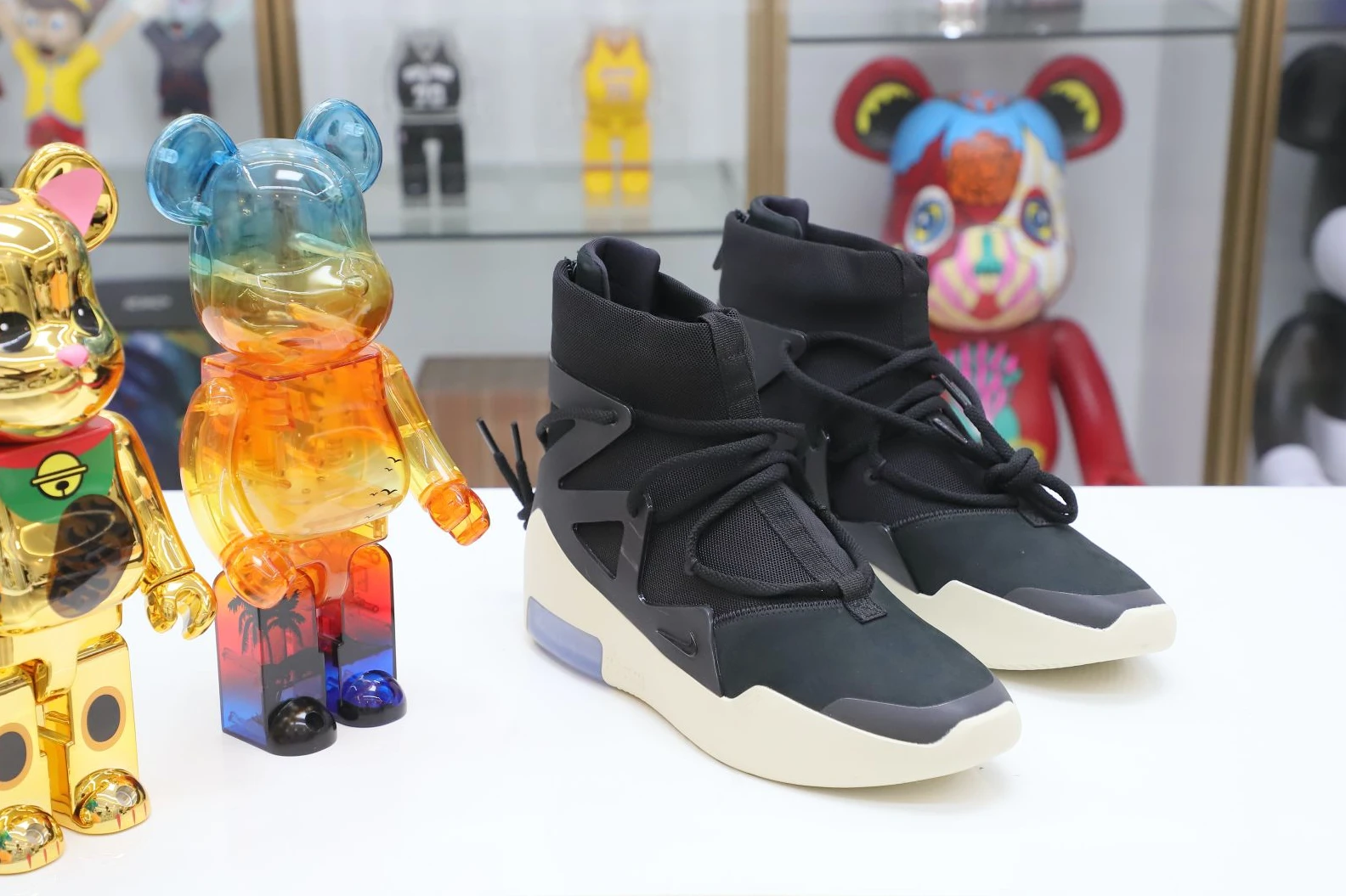 NewStyle Kimikick Nike Air Fear of God 1 black  fog 3438