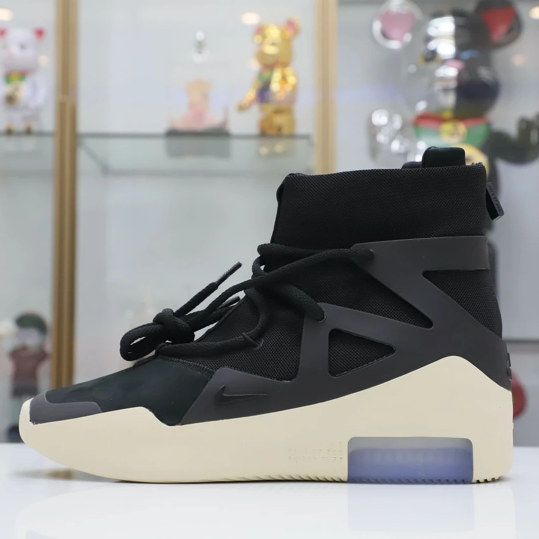 NewStyle Kimikick Nike Air Fear of God 1 black  fog 3438