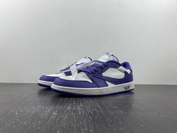 NewStyle OFF-WHITE X TRAVIS SCOTT X AIR JORDAN 1 CUSTOM DM7890- 611