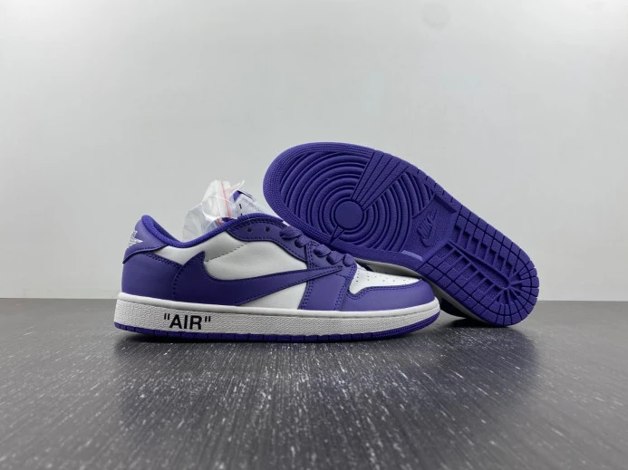 NewStyle OFF-WHITE X TRAVIS SCOTT X AIR JORDAN 1 CUSTOM DM7890- 611