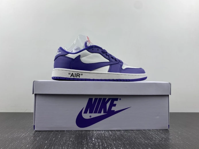 NewStyle OFF-WHITE X TRAVIS SCOTT X AIR JORDAN 1 CUSTOM DM7890- 611