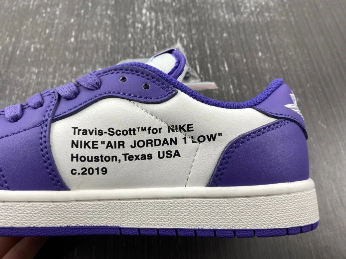 NewStyle OFF-WHITE X TRAVIS SCOTT X AIR JORDAN 1 CUSTOM DM7890- 611