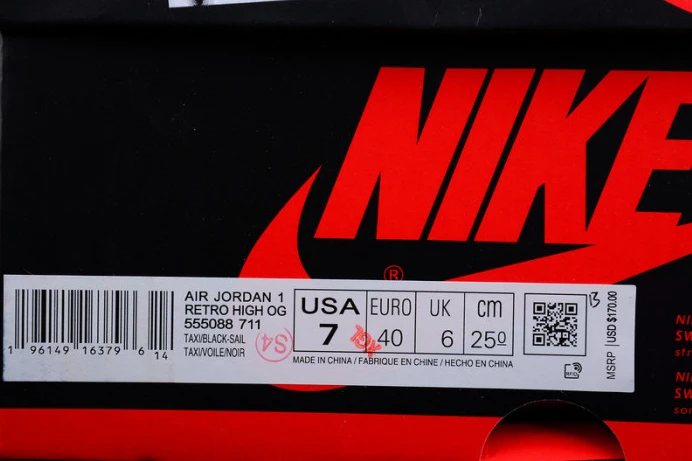 NewStyle air jordan 1 high og “yellow toe” 555088- 1659