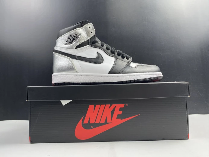 NewStyle air jordan 1 silver toe cd0461- 1225