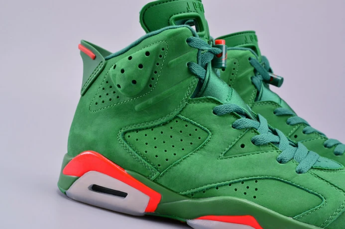 NewStyle air jordan 6 retro nrg g8rd "gatorade" pine green mens aj5986- 1208