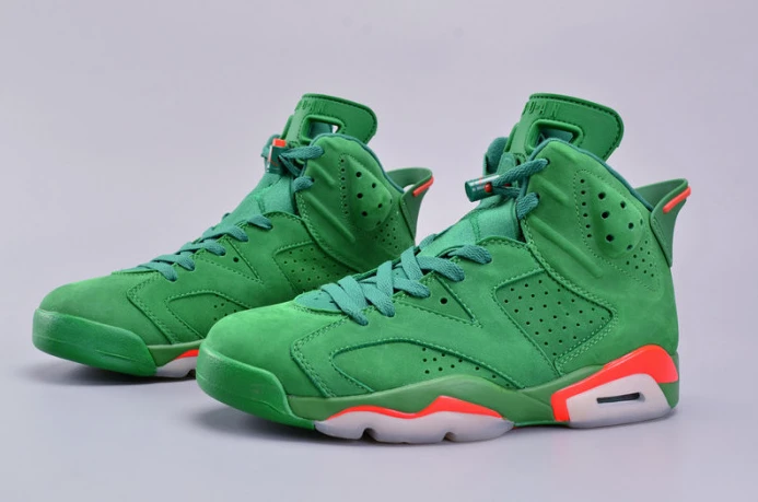 NewStyle air jordan 6 retro nrg g8rd "gatorade" pine green mens aj5986- 1208