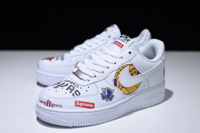 NewStyle nike air force 1 mid ''07 x Sup*e nba white aq8017- 3067