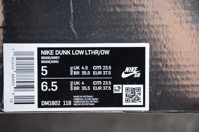 NewStyle ofw x dunk low “03 of 50” dm1602- 3210
