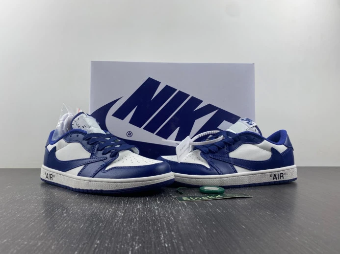OFF-WHITE X TRAVIS SCOTT X AIR JORDAN 1 CUSTOM DM7890- HighQuality 746