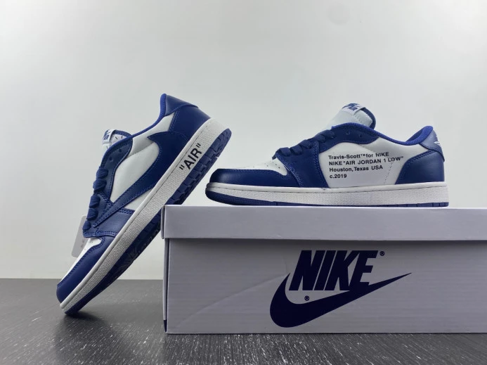 OFF-WHITE X TRAVIS SCOTT X AIR JORDAN 1 CUSTOM DM7890- HighQuality 746
