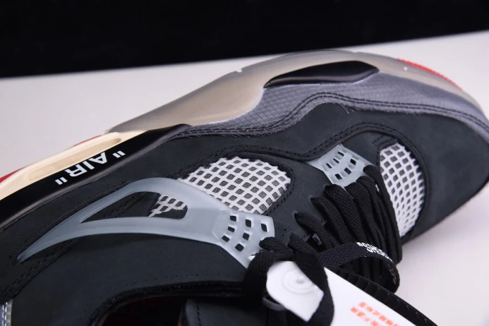 Off White x Air Jordan 4 Retro Bred CV9388- NewStyle 1046