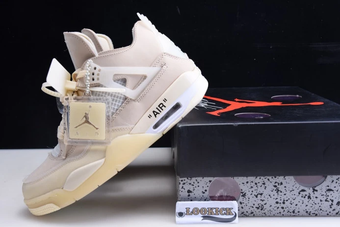 Off-White x Air Jordan 4 Sail CV9388- UrbanStyle 1040