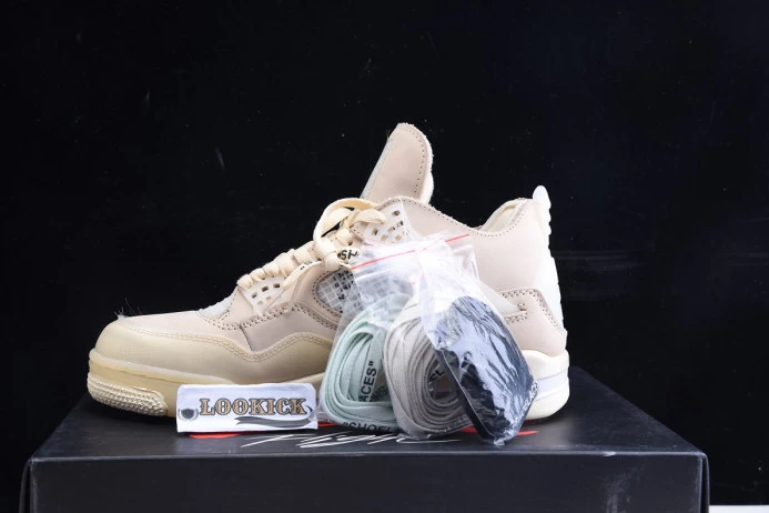 Off-White x Air Jordan 4 Sail CV9388- UrbanStyle 1040