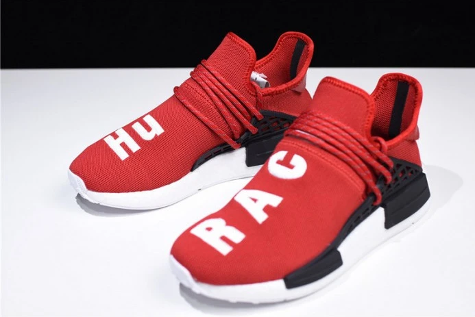 Popular ADIDAS mens PW HUMAN RACE NMD "PHARRELL" red BB 413