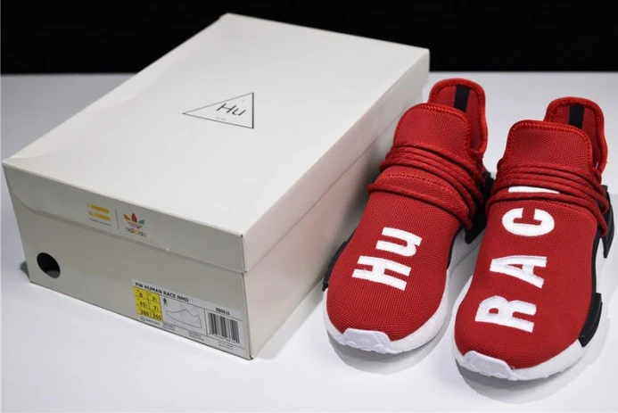 Popular ADIDAS mens PW HUMAN RACE NMD "PHARRELL" red BB 413