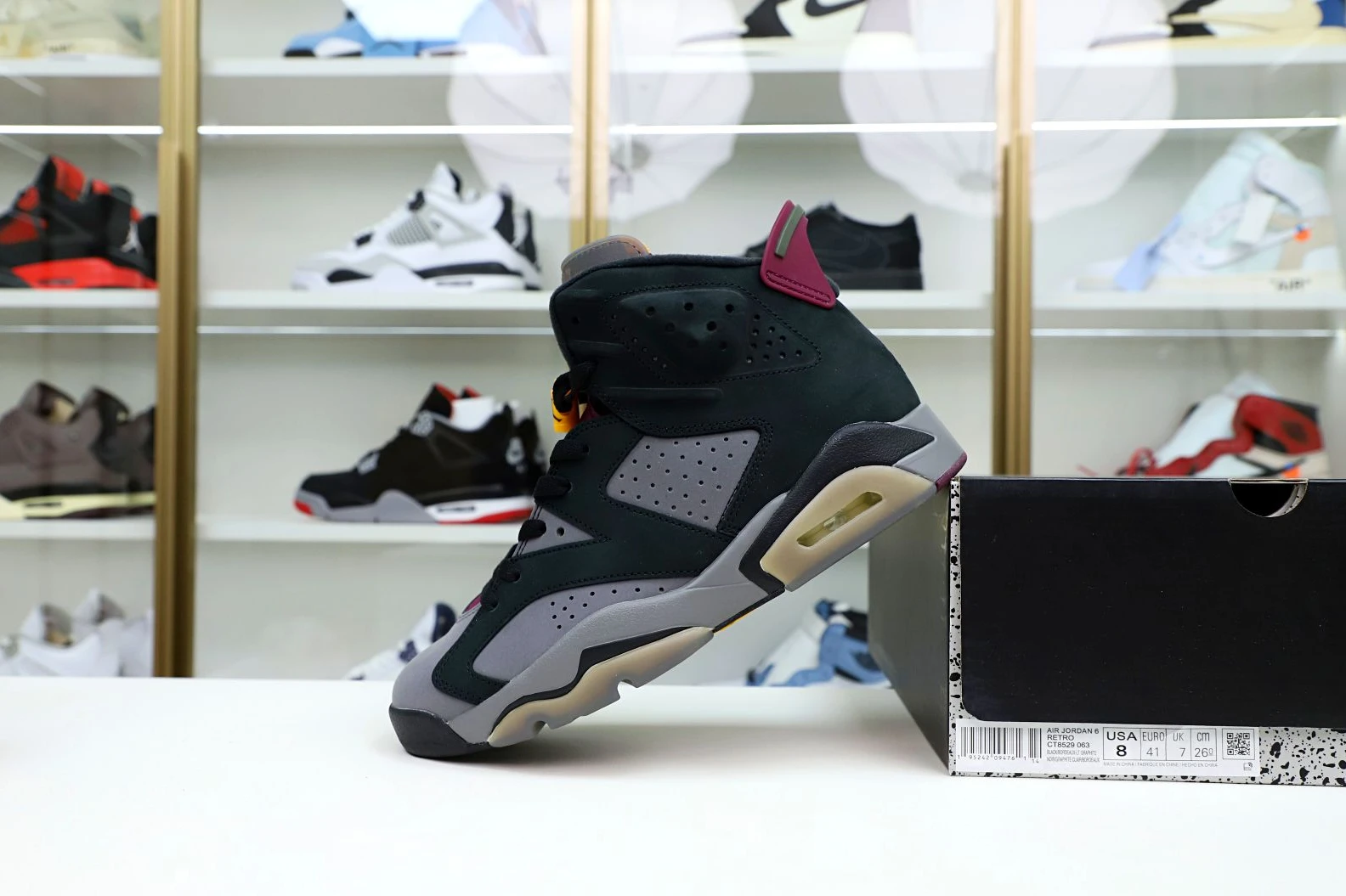 Popular Kimikick AIR JORDAN 6 RETRO BORDEAUX 1988