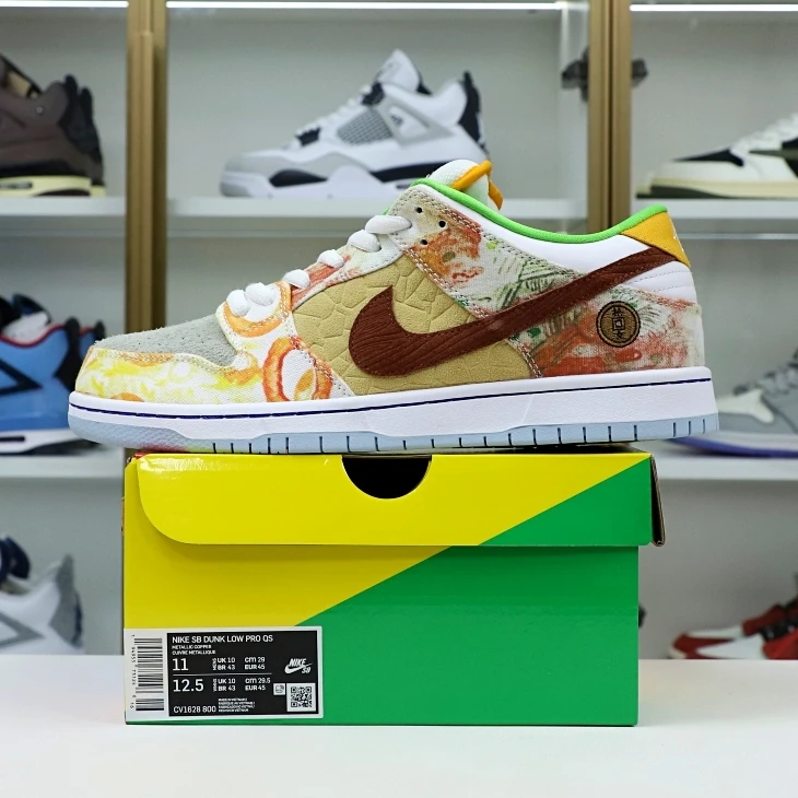 Popular Kimikick JASON DENG X DUNK LOW PRO SB 'STREET HAWKER' 3496